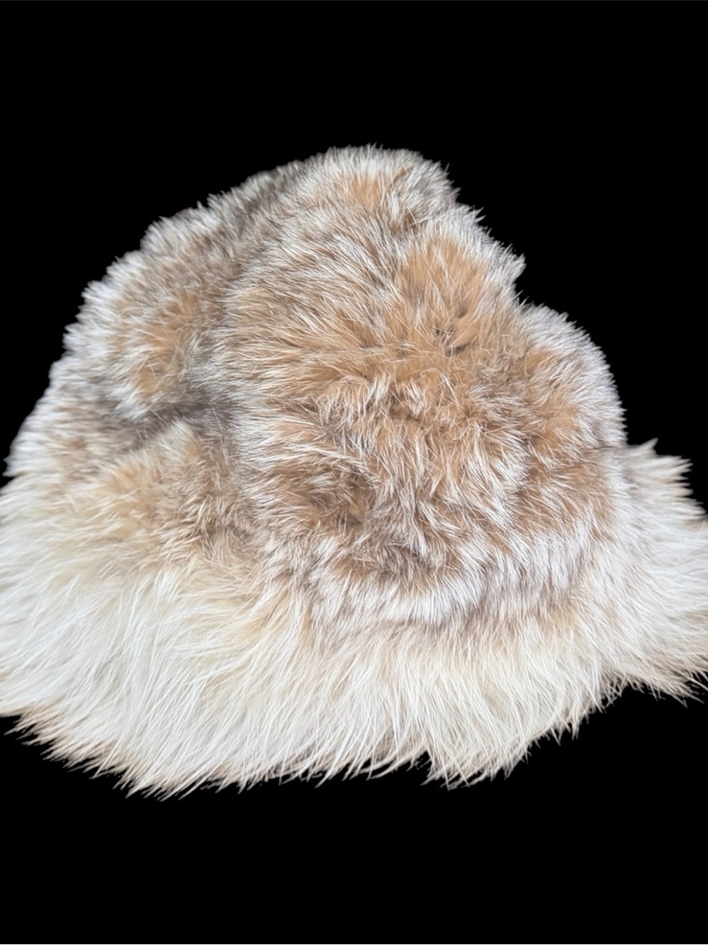 Adolfo Realites Paris Coyote & Fox Fur Bucket Hat 1970